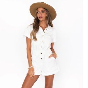 SMYMM Cannon Romper in Sea Salt